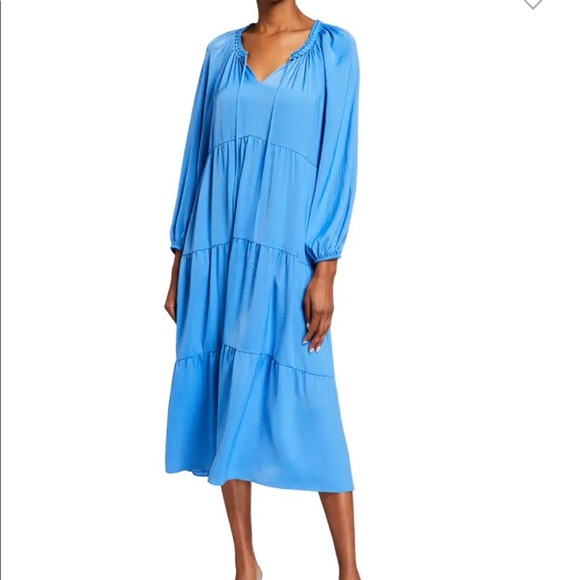 Kobi Halperin ronni blouse sleeve tiered dress. - Picture 1 of 3